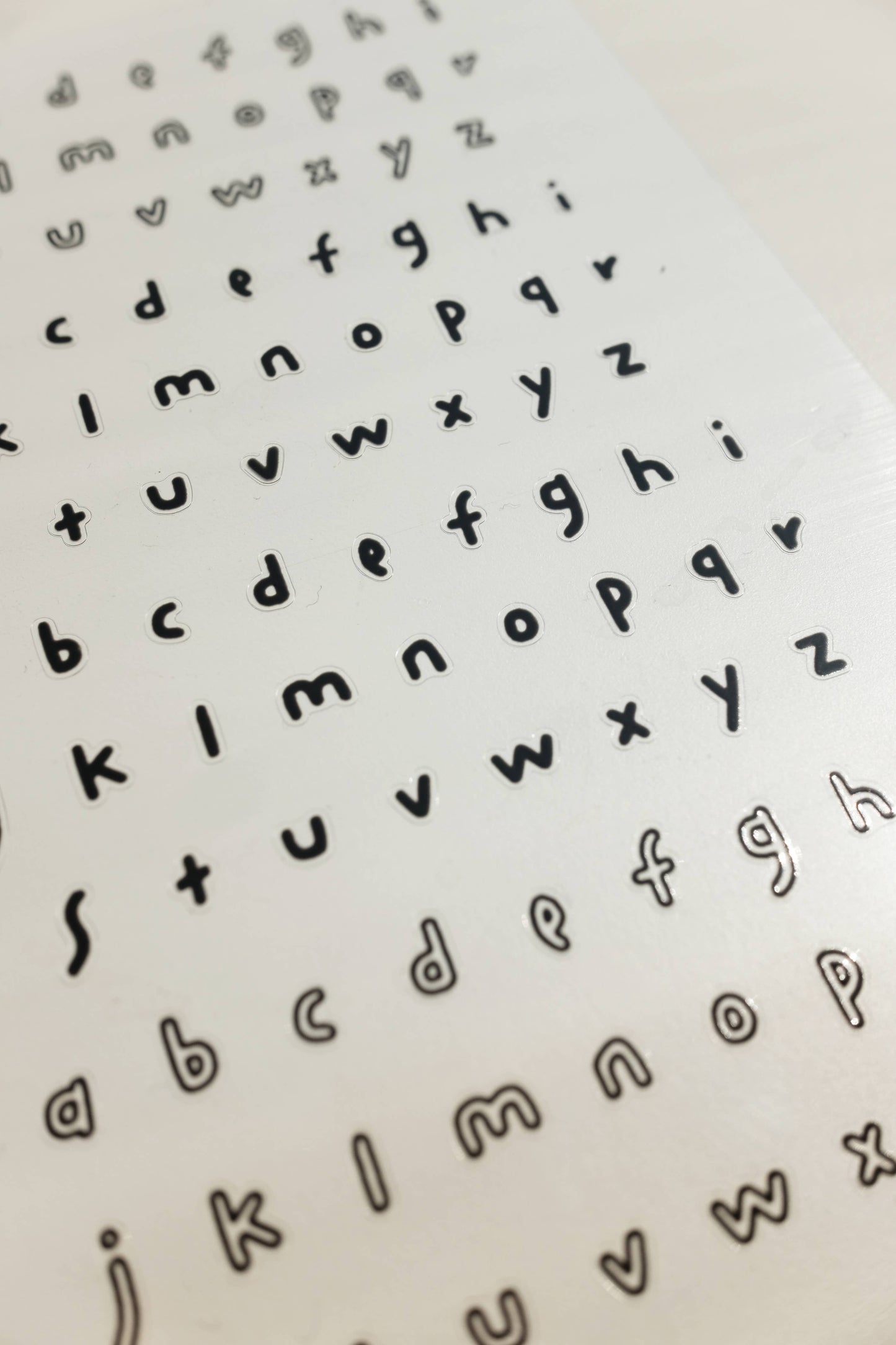 Planche stickers d'écriture #1