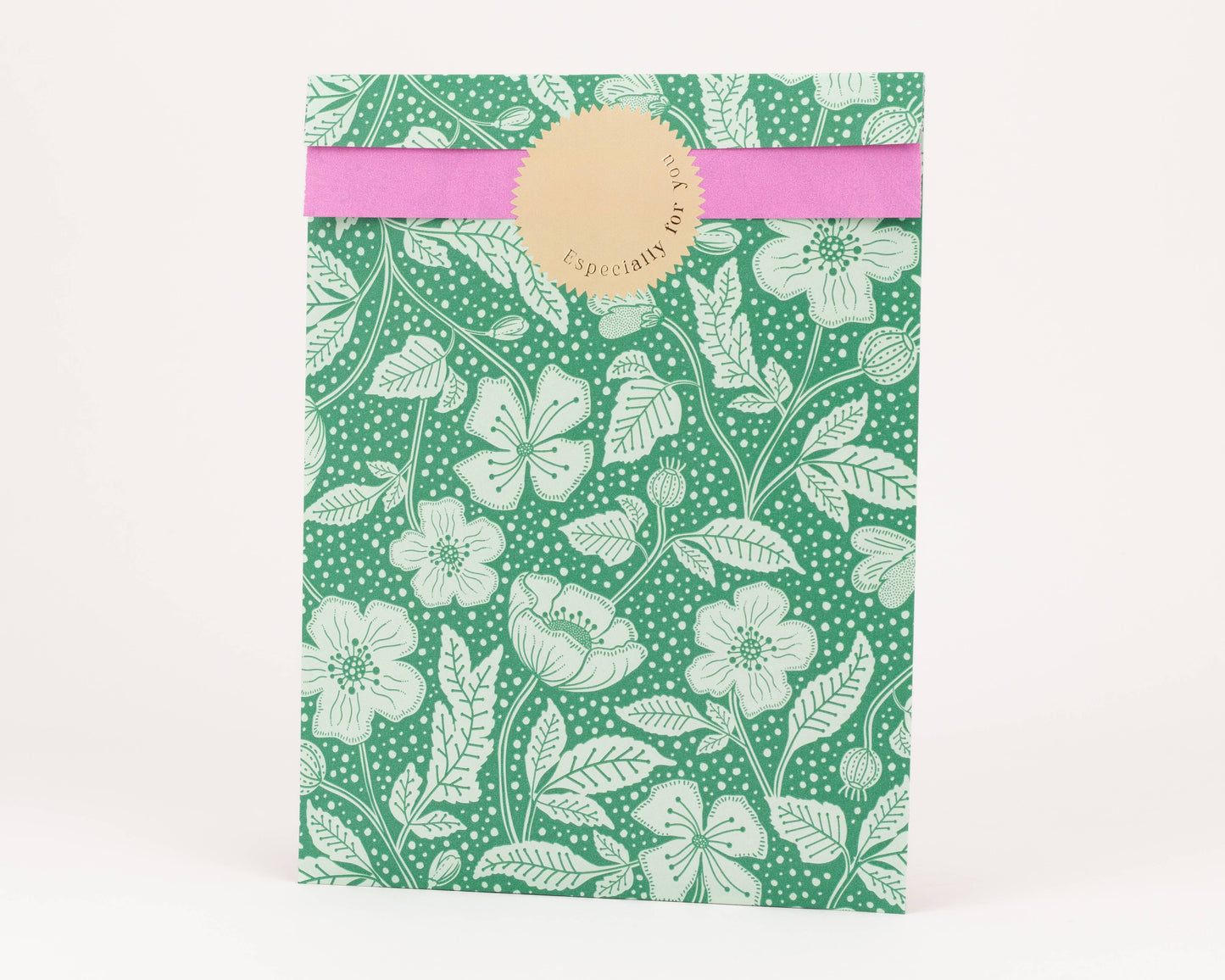 Pochette en papier coquelicots PM