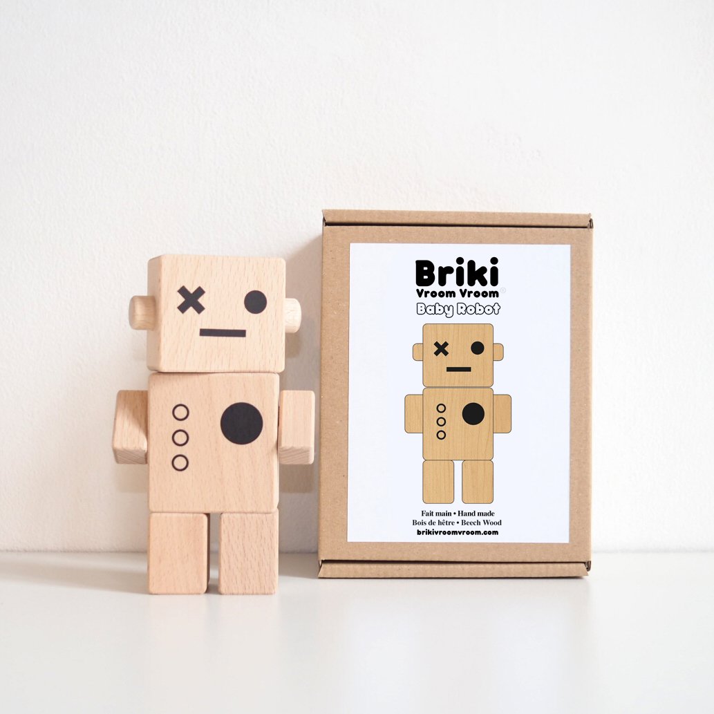 Baby robot en bois