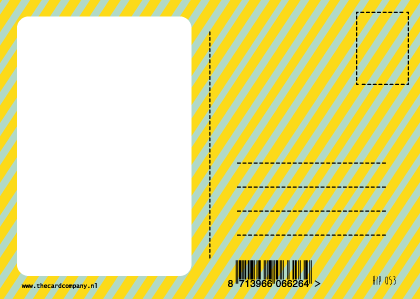 Carte postale fête anniversaire lapin