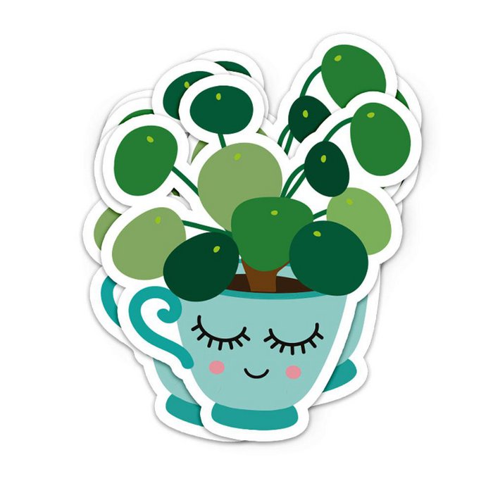Autocollant XL "Pilea"