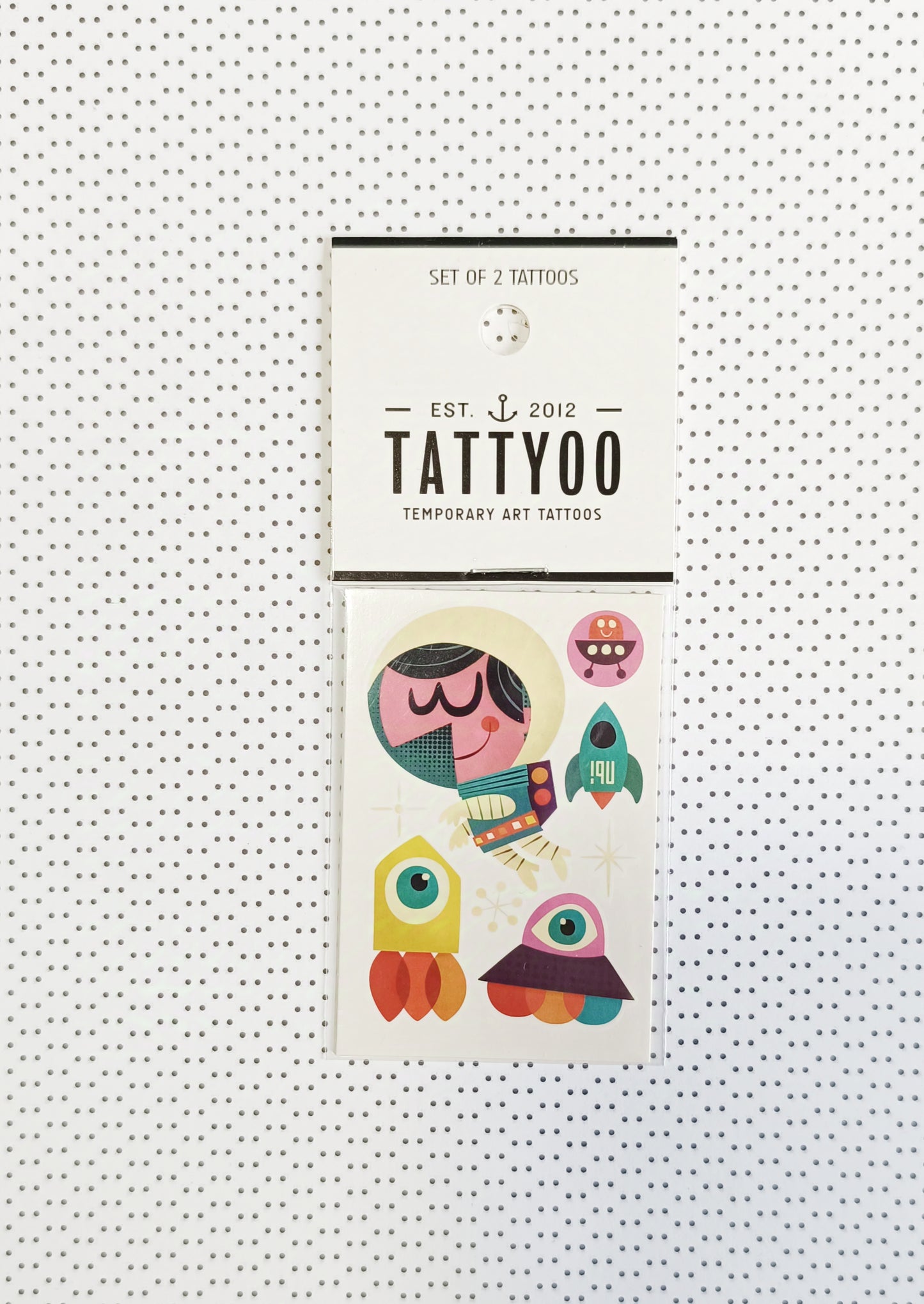 Set de 2 tatouages éphémères Astronaute