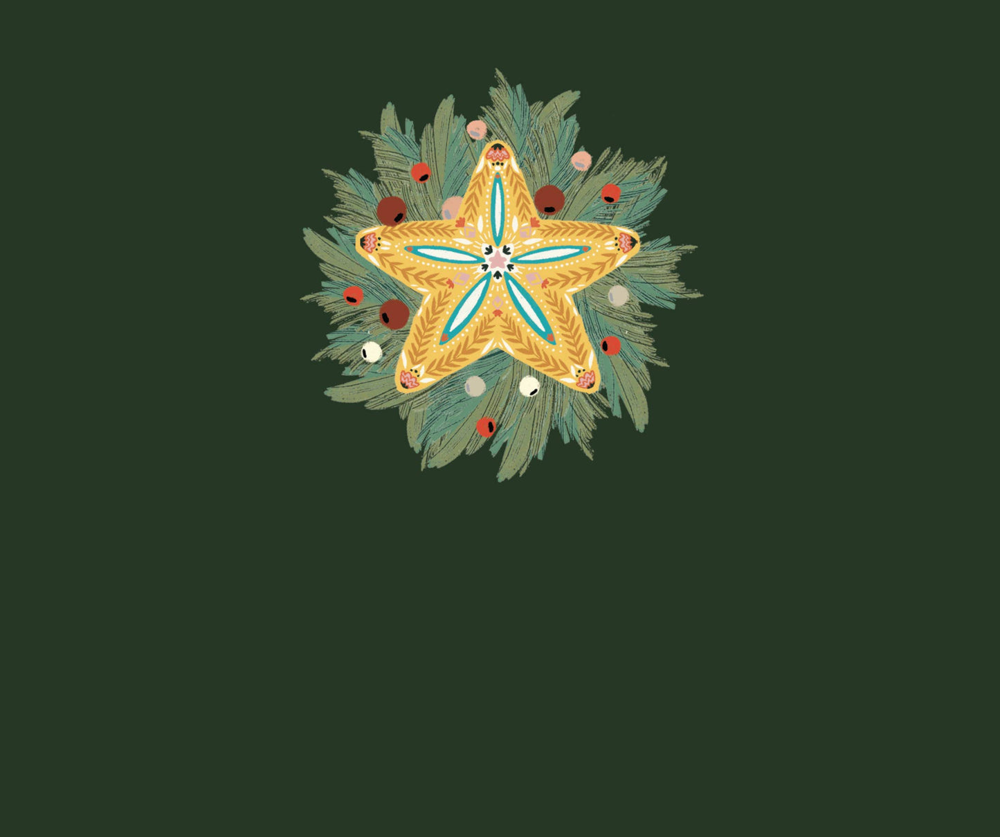 Carte pop-up de Noël - Boules et magie des fêtes