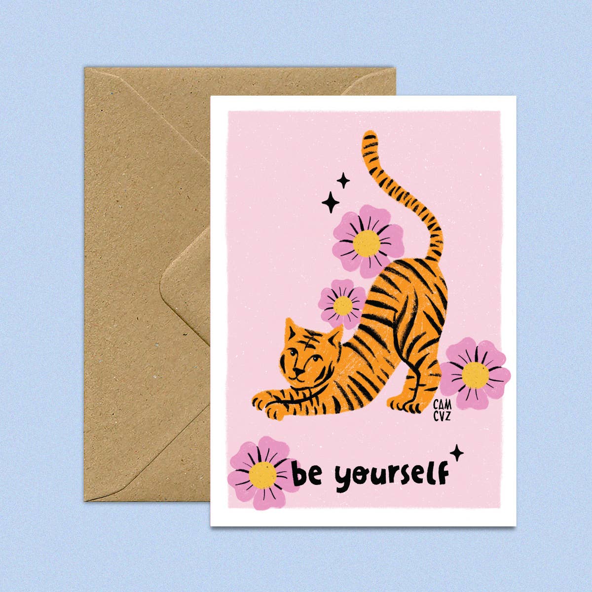Carte postale "Be yourself" + enveloppe
