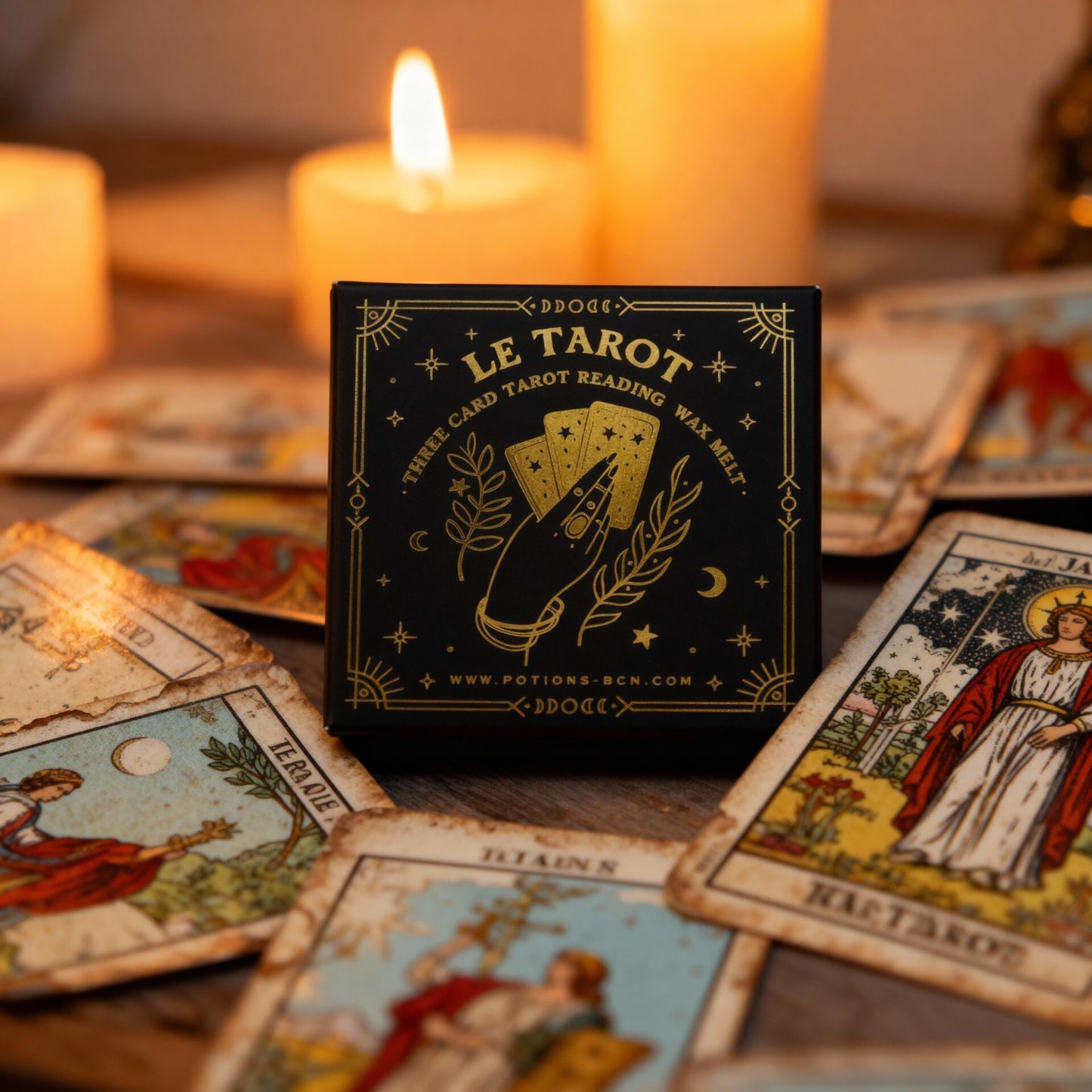 Fondant parfumé avec tirage de Tarot (Passé, Présent et Futur)