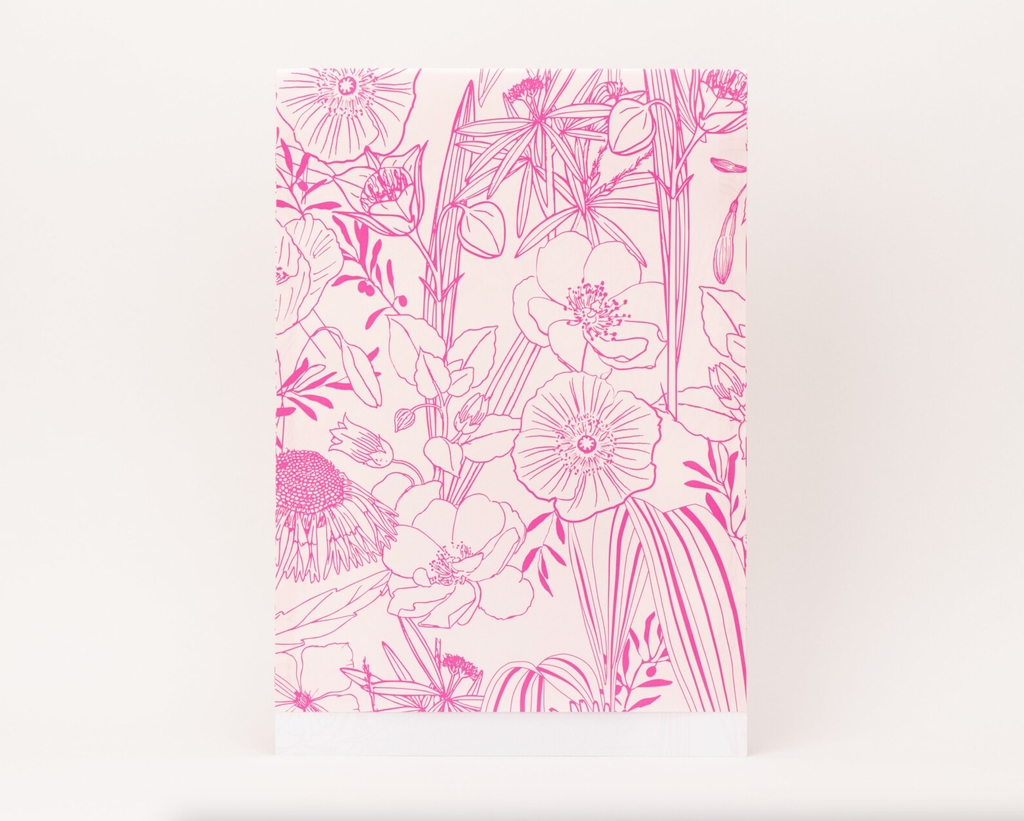 Pochette cadeau - fleurs roses (XL)