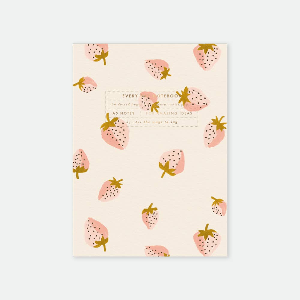 Carnet de notes "Fraises"