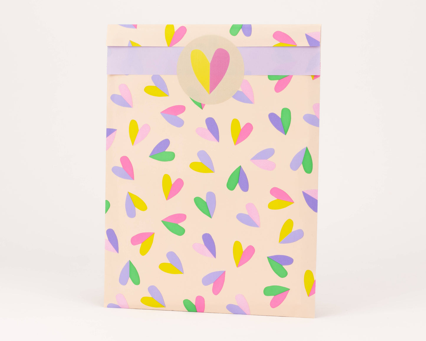 Pochette en papier cœur PM