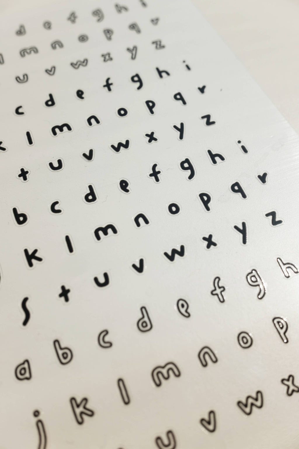Planche de stickers - d'écriture #1