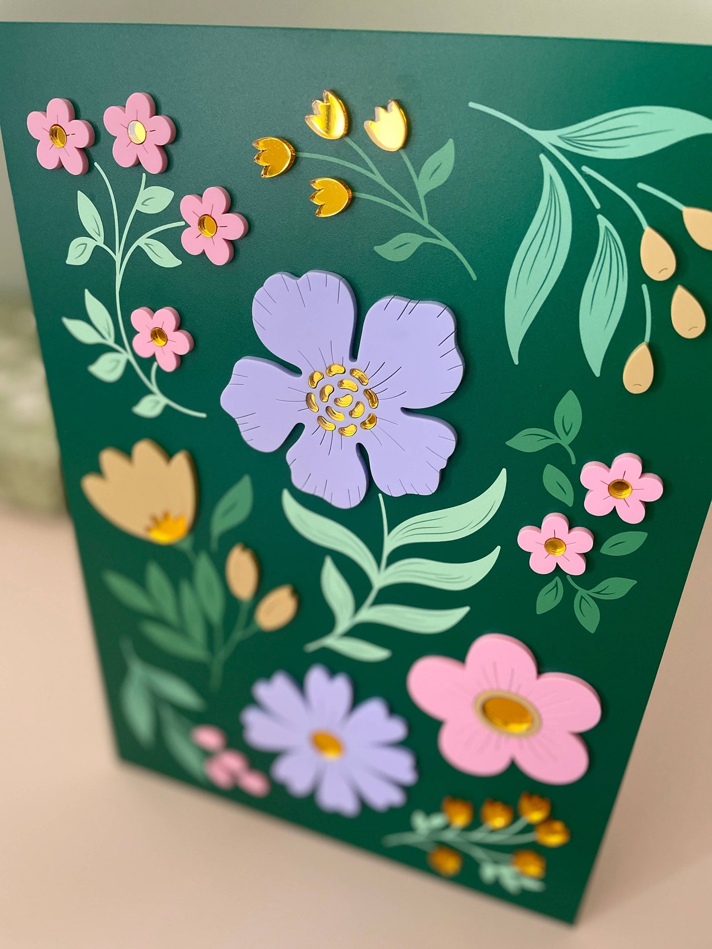 Bijou de mur la poésie florale