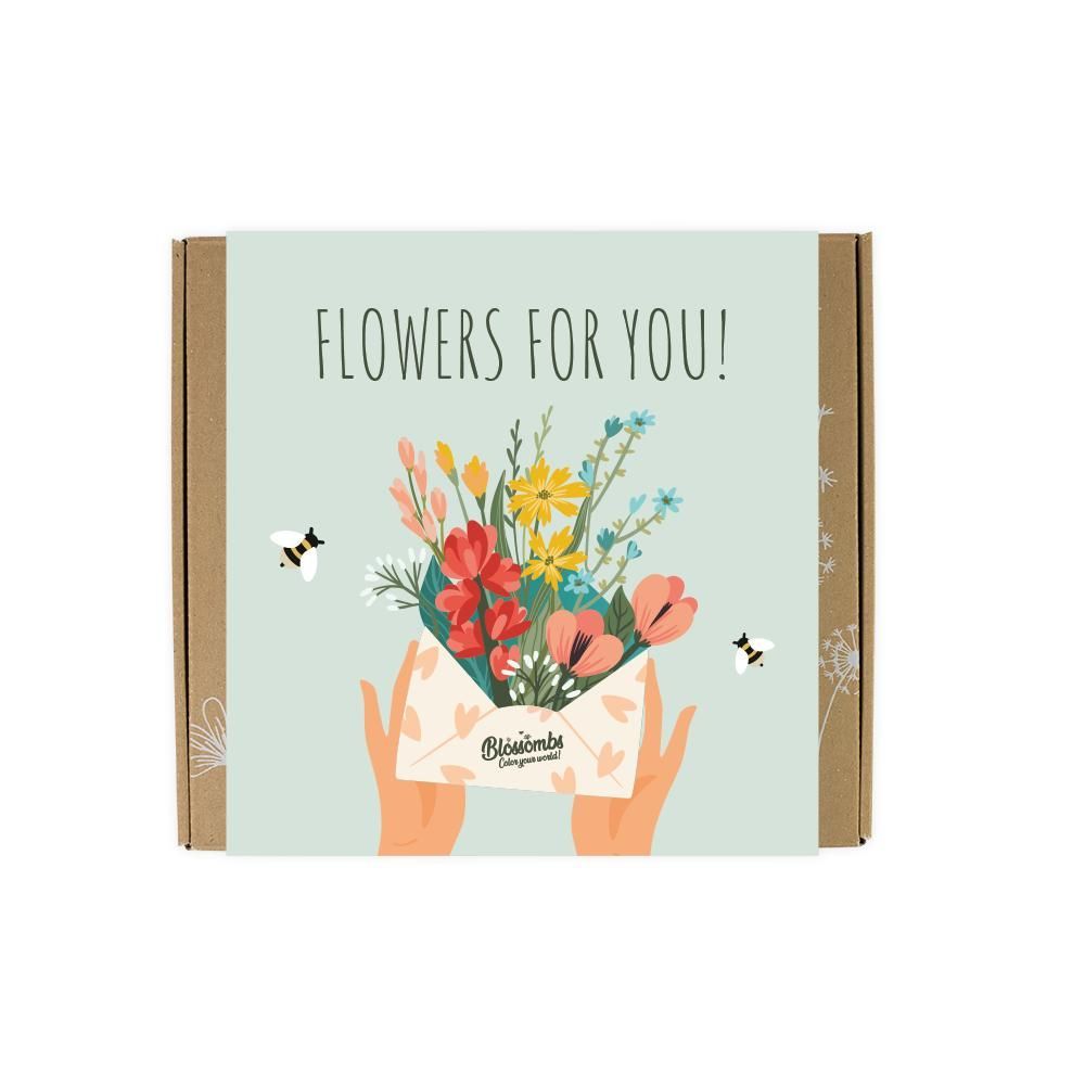 Coffret 9 bombes de fleurs colorées Flowers for you - Blossombs