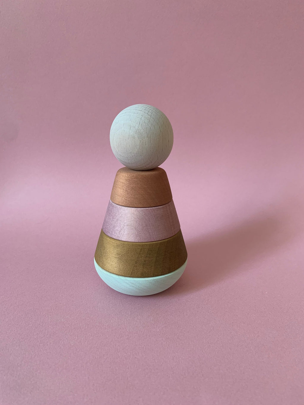 Jouet en bois - Tour empilable  "Pastel