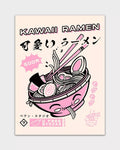 Affiche illustration japonaise - Kawaii Ramen