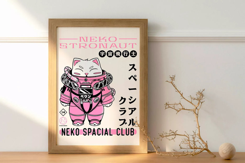 Affiche "Nekostronaut"