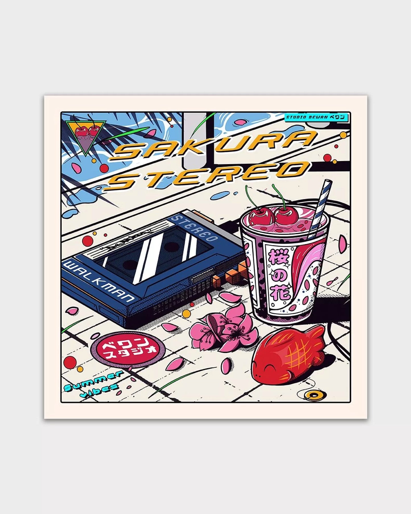 Affiche "Sakura stereo"