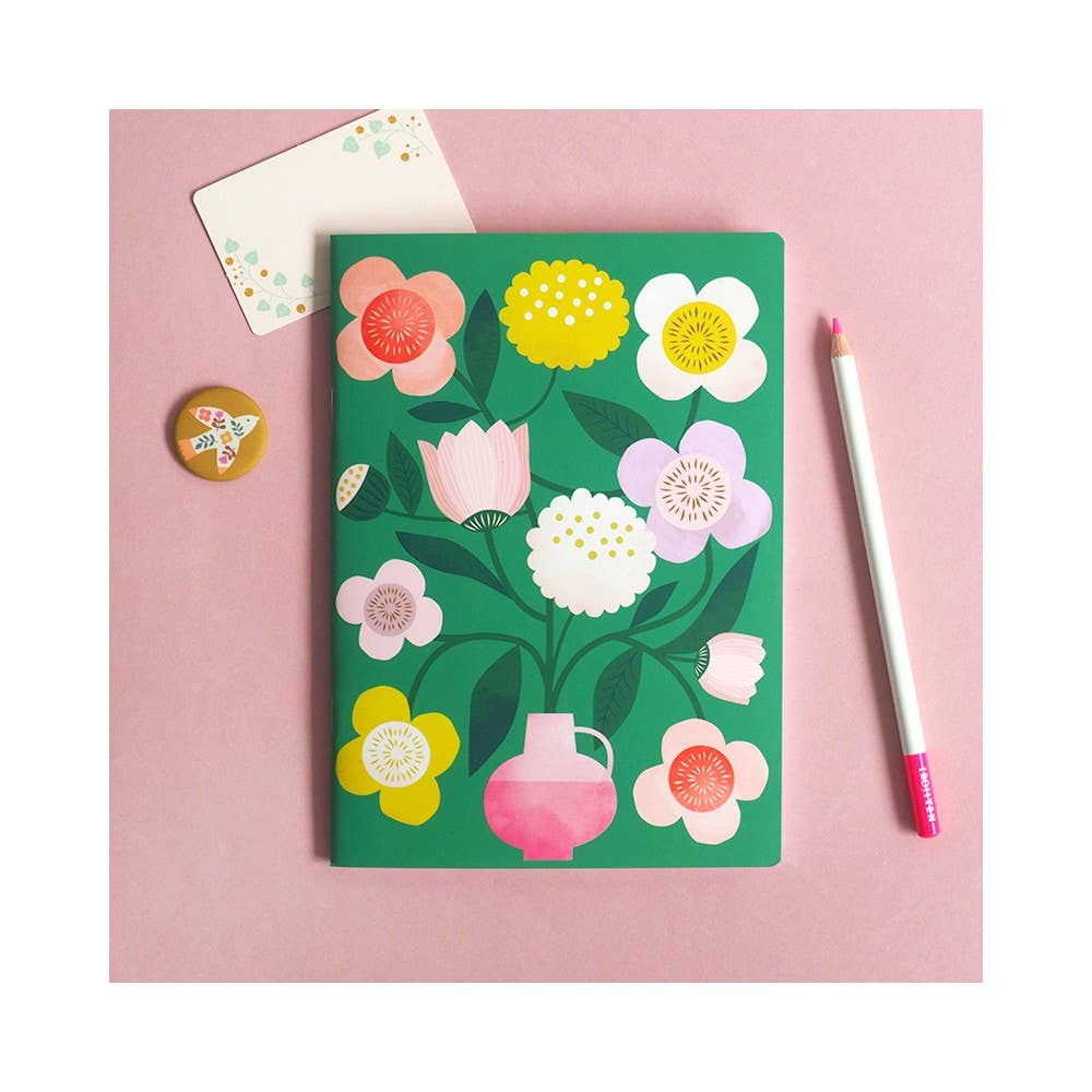 Carnet illustré - de 64 pages lignées "Bouquet | Mini Labo