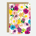 Carte anniversaire - Gold Lilac Bday