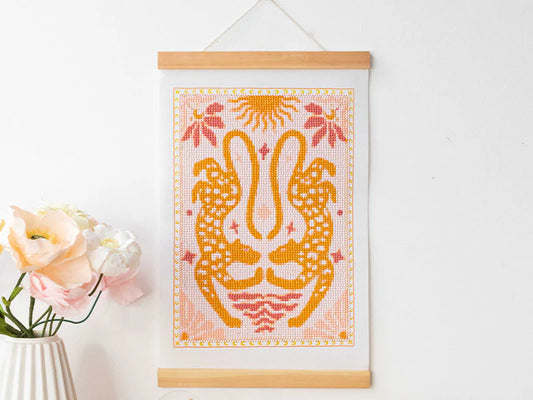 Kit DIY - Ma broderie Diamond Painting - Panthères