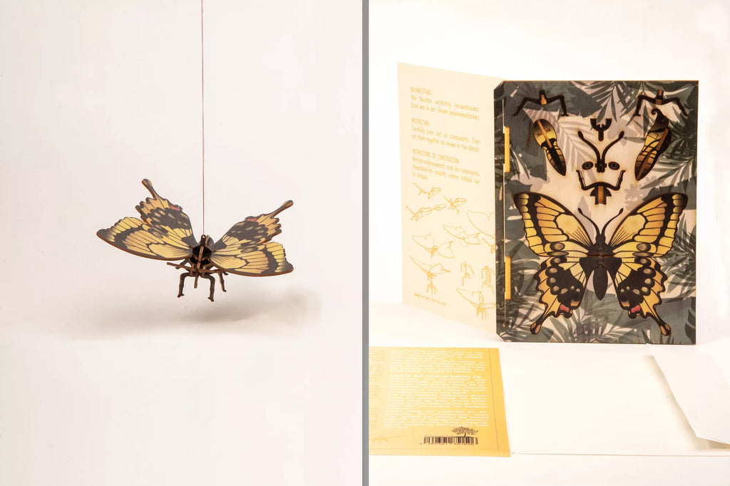 Carte postale 3D à monter - Papillon