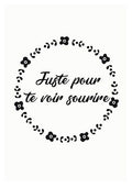 Carte à planter - Juste pour te voir sourire | Cité Candide