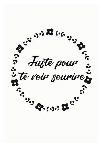 Carte à planter "Juste pour te voir sourire" + enveloppe