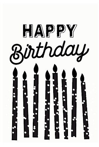 Carte à planter "Happy birthday" + enveloppe