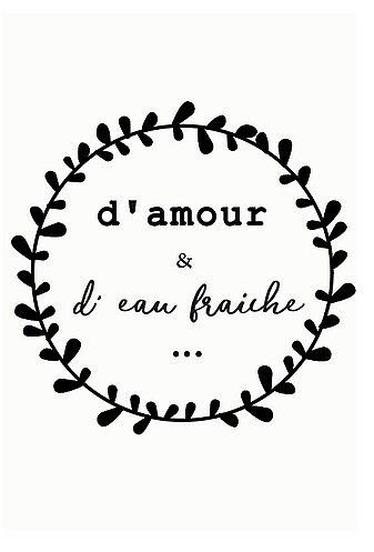 Carte à planter - D'amour et d'eau fraiche"  cité candide | Cité Candide
