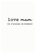 Carte à planter - Love mum | Cité Candide