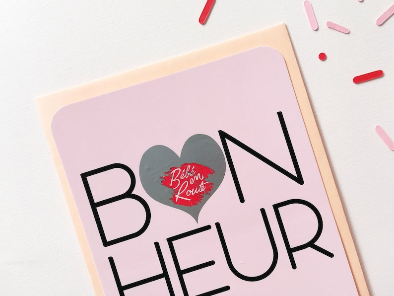 Carte à gratter « Bébé en route »