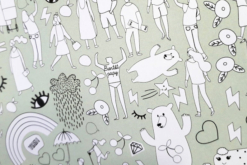 Poster cherche & trouve - Bientôt papy