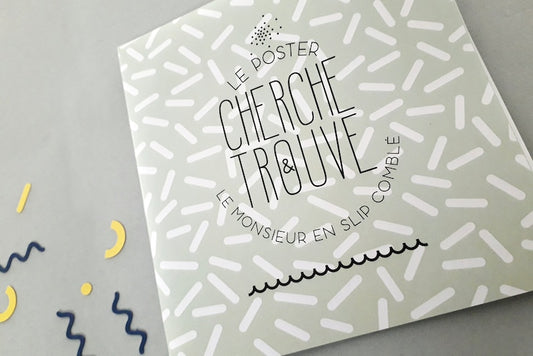 Poster cherche & trouve "Bientôt papy"