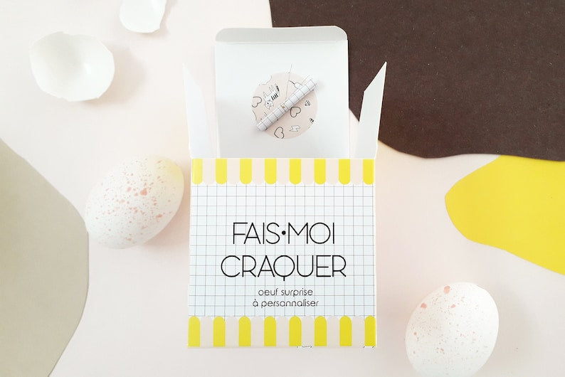 Boite à message oeuf annonce grossesse - Pamela Loops