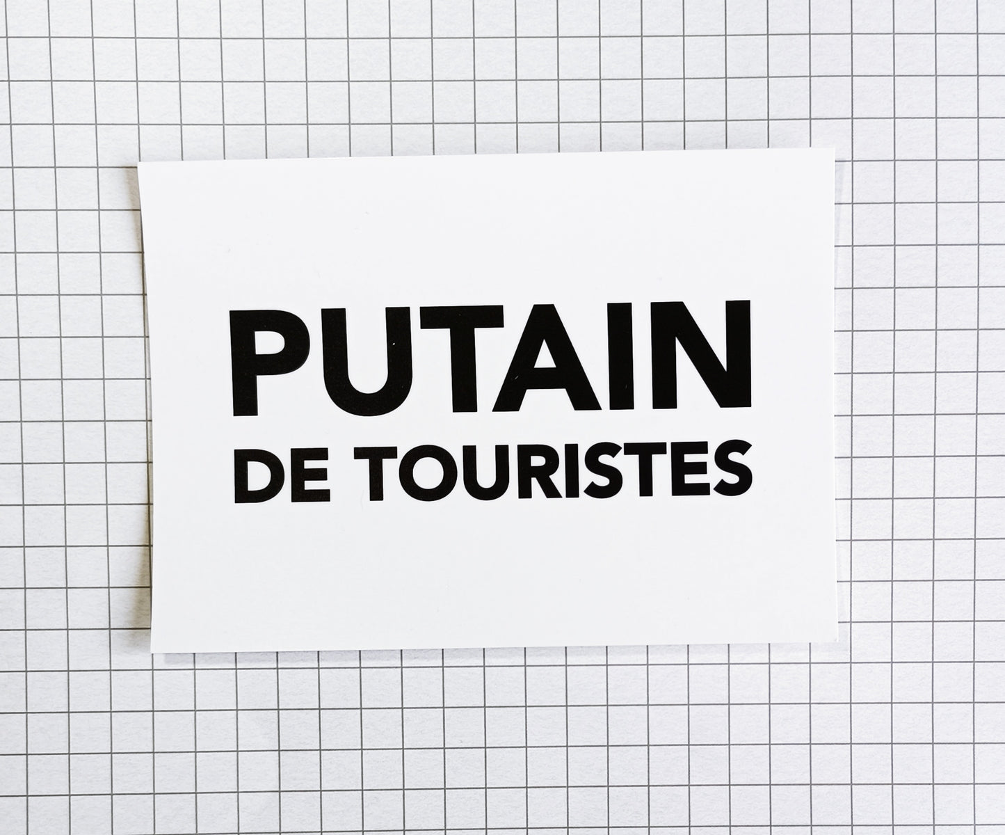 Carte postale "Putain de touristes"