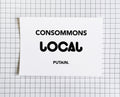 Carte postale - "Consommons local putain"