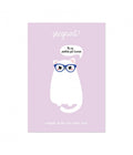 Carte postale kawaii - chat râleur kawaii naissance d'un bébé