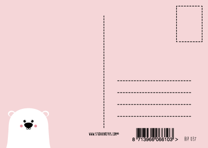Carte postale happy b(ear)day