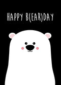 Carte postale happy b(ear)day