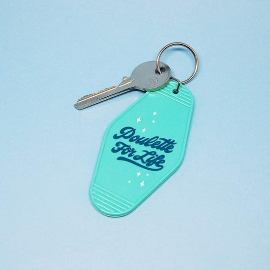 Porte-clés Motel “Poulette for Life”