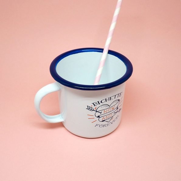 Tasse émaillée “Bichette Forever”