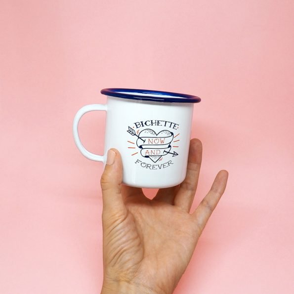 Tasse émaillée “Bichette Forever”