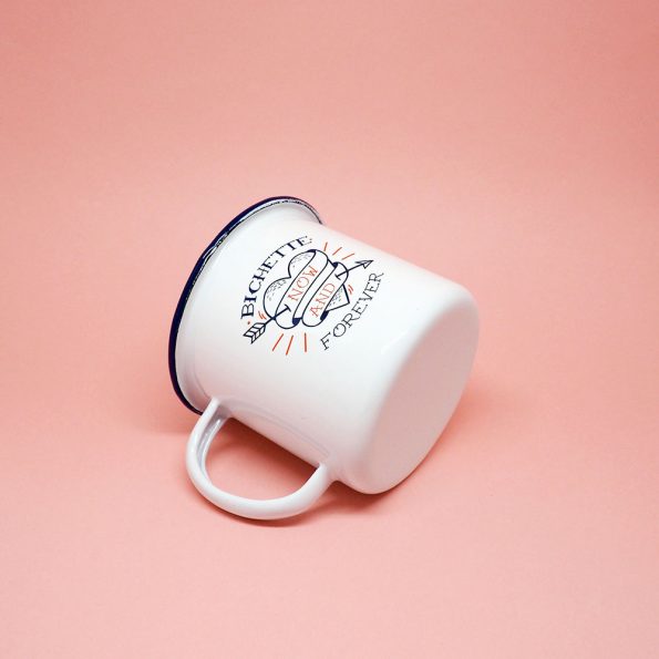 Tasse émaillée - “Bichette Forever”