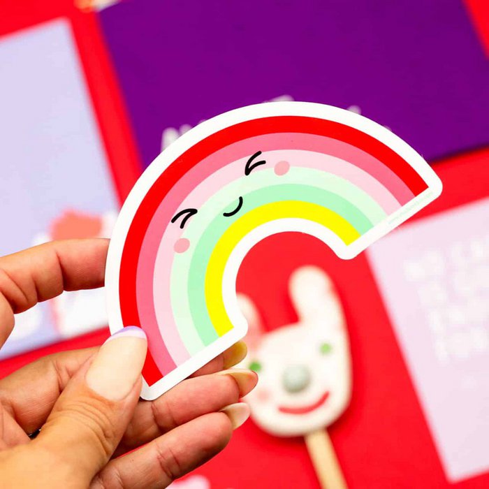 Autocollant XL "Arc en ciel"