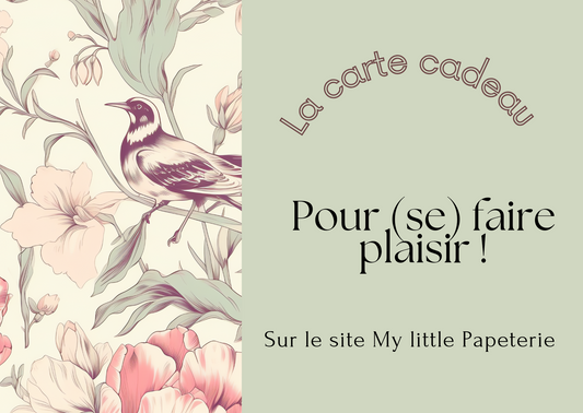 Carte cadeau My little papeterie