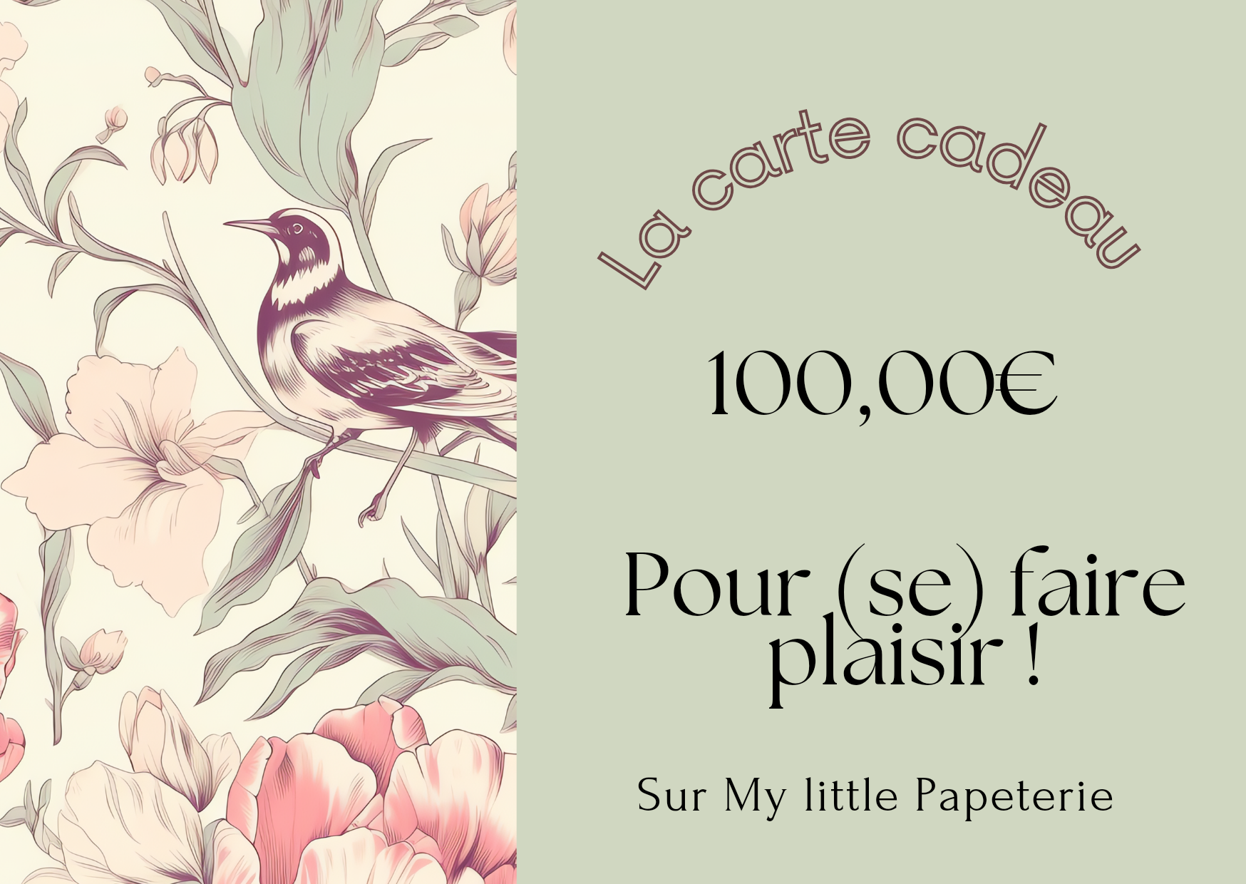 Carte cadeau My little papeterie