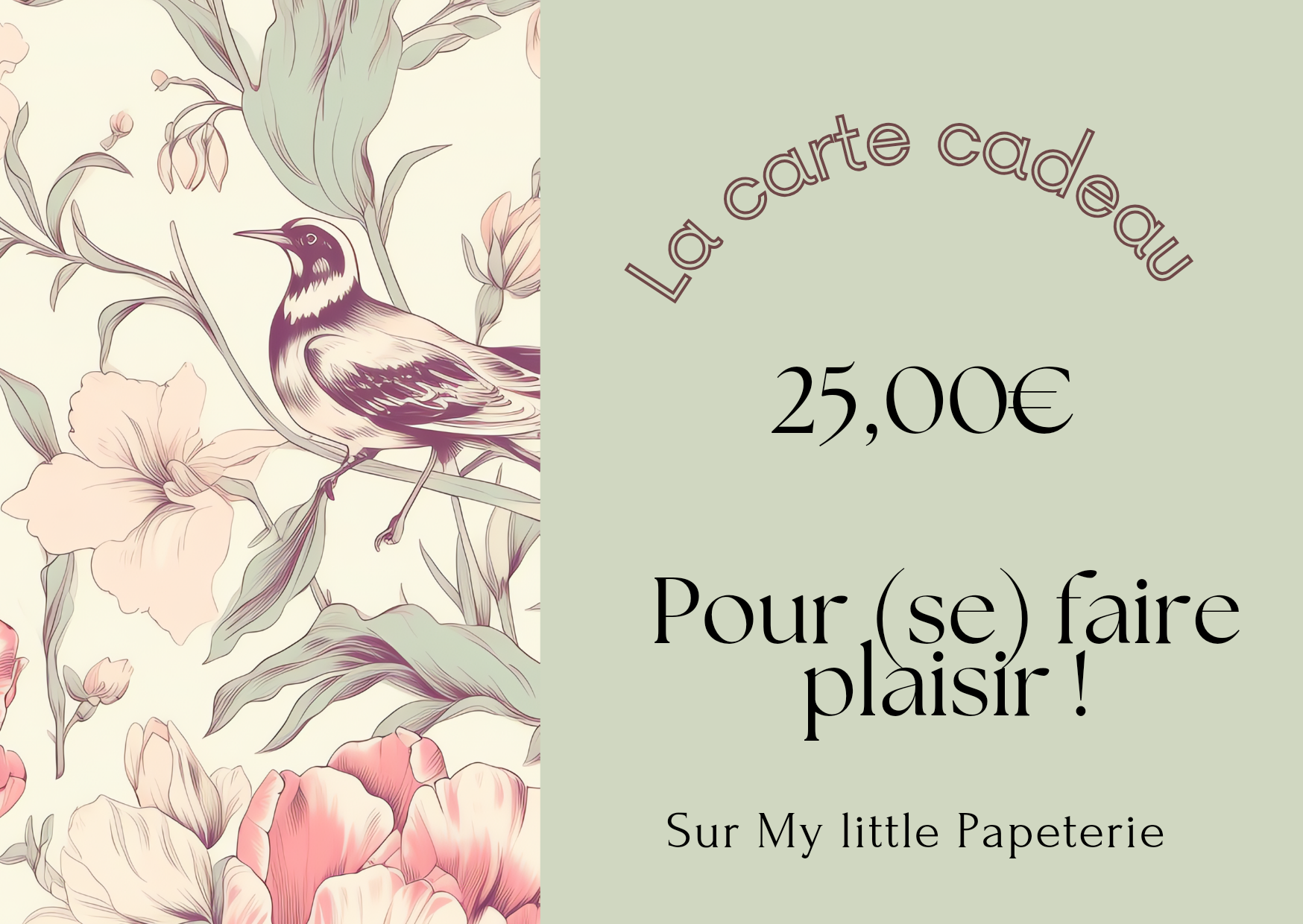 Carte cadeau My little papeterie