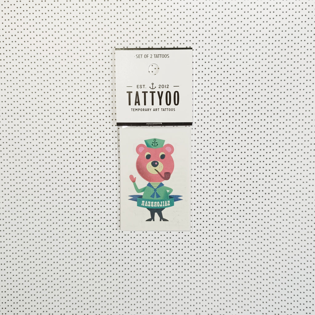 Tatouages éphémères - Sailor bear
