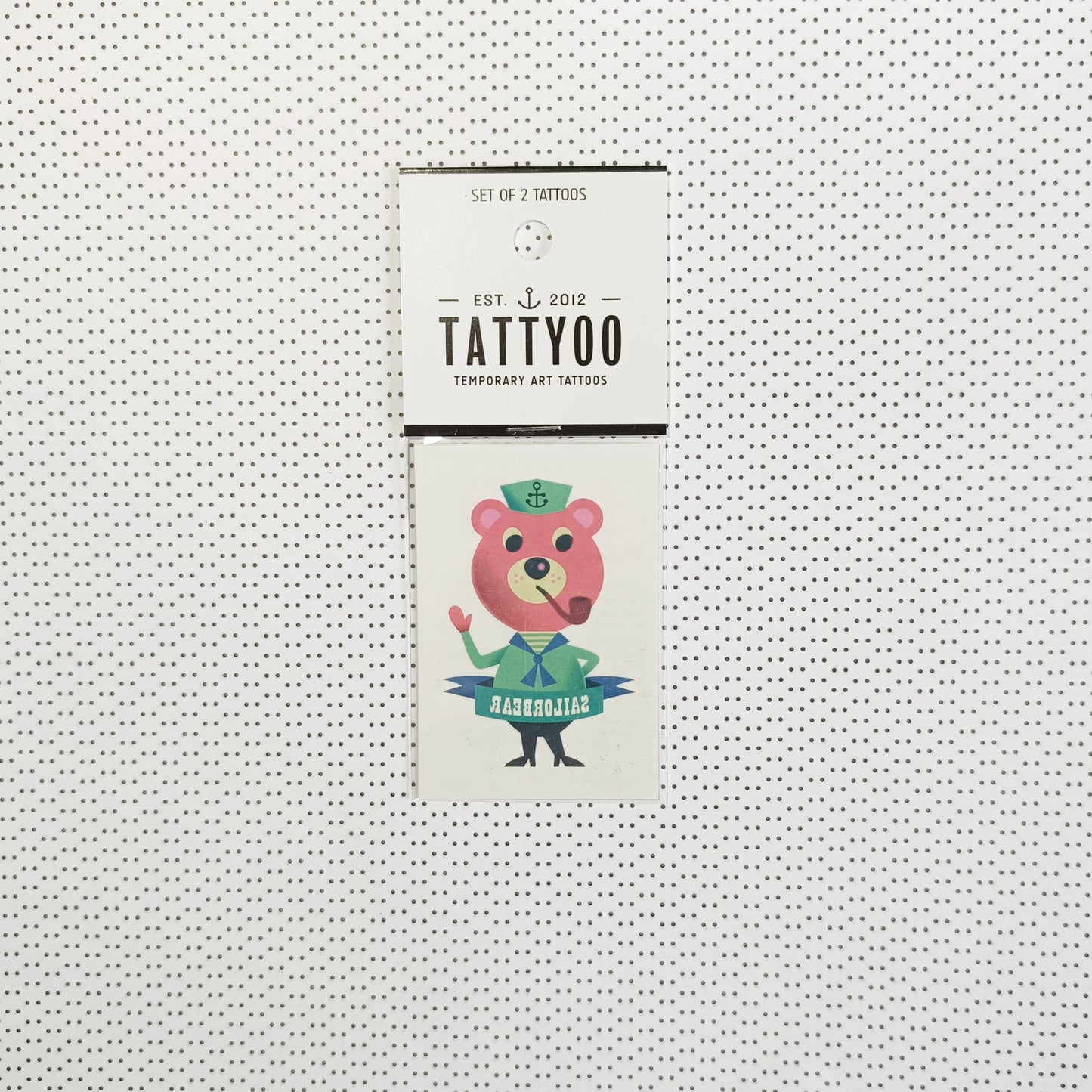 Set de 2 tatouages éphémères Sailor bear
