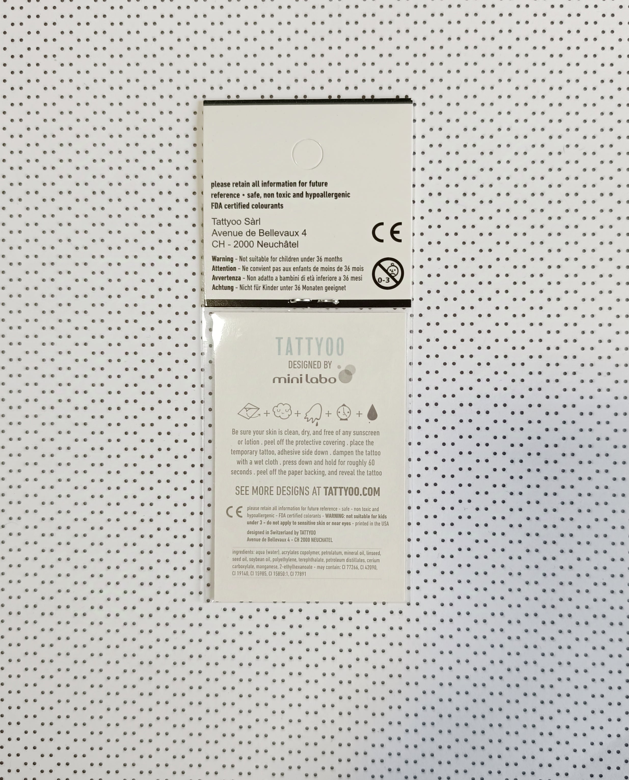 Set de 2 tatouages éphémères Ours