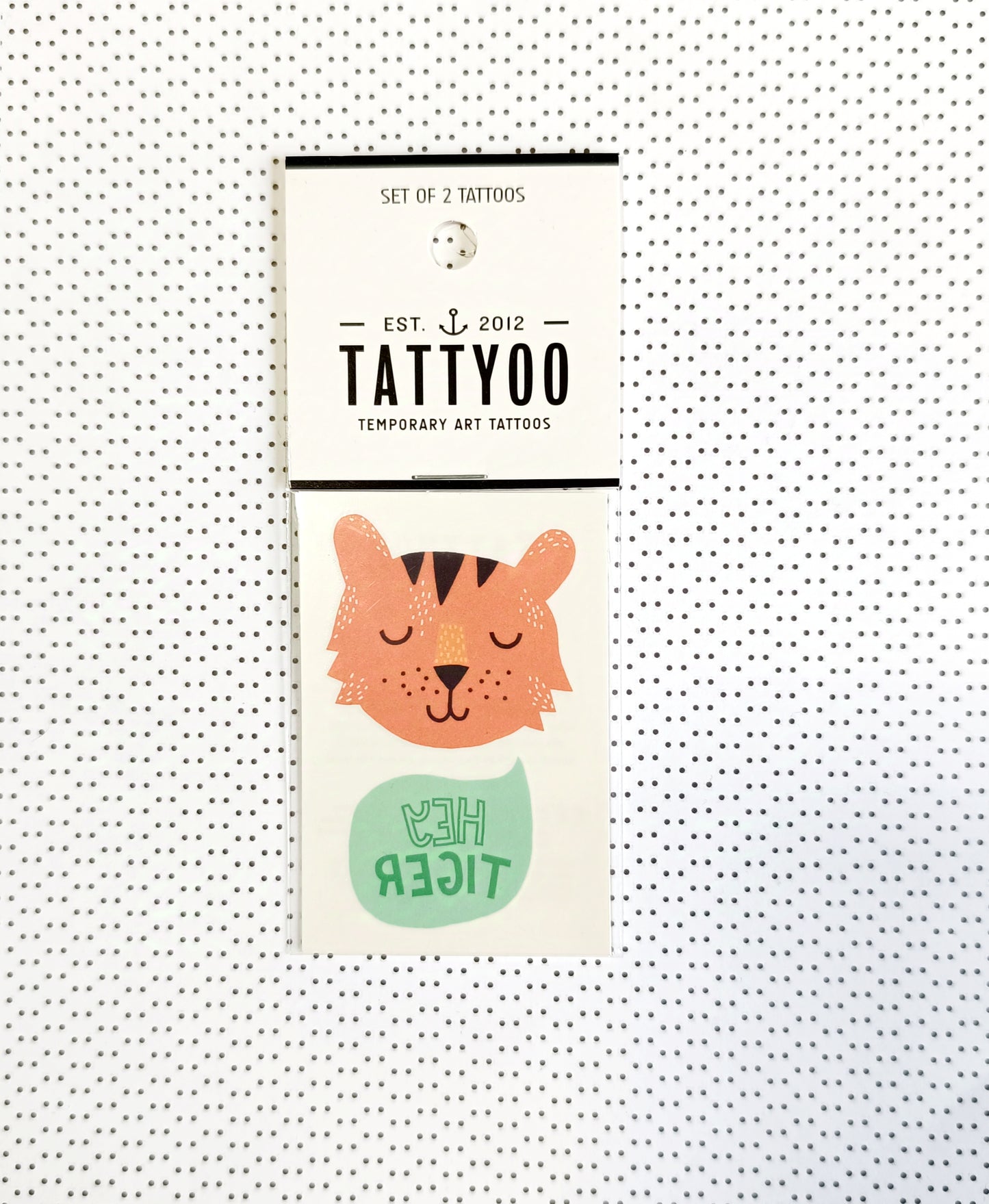 Set de 2 tatouages éphémères Hey Tiger