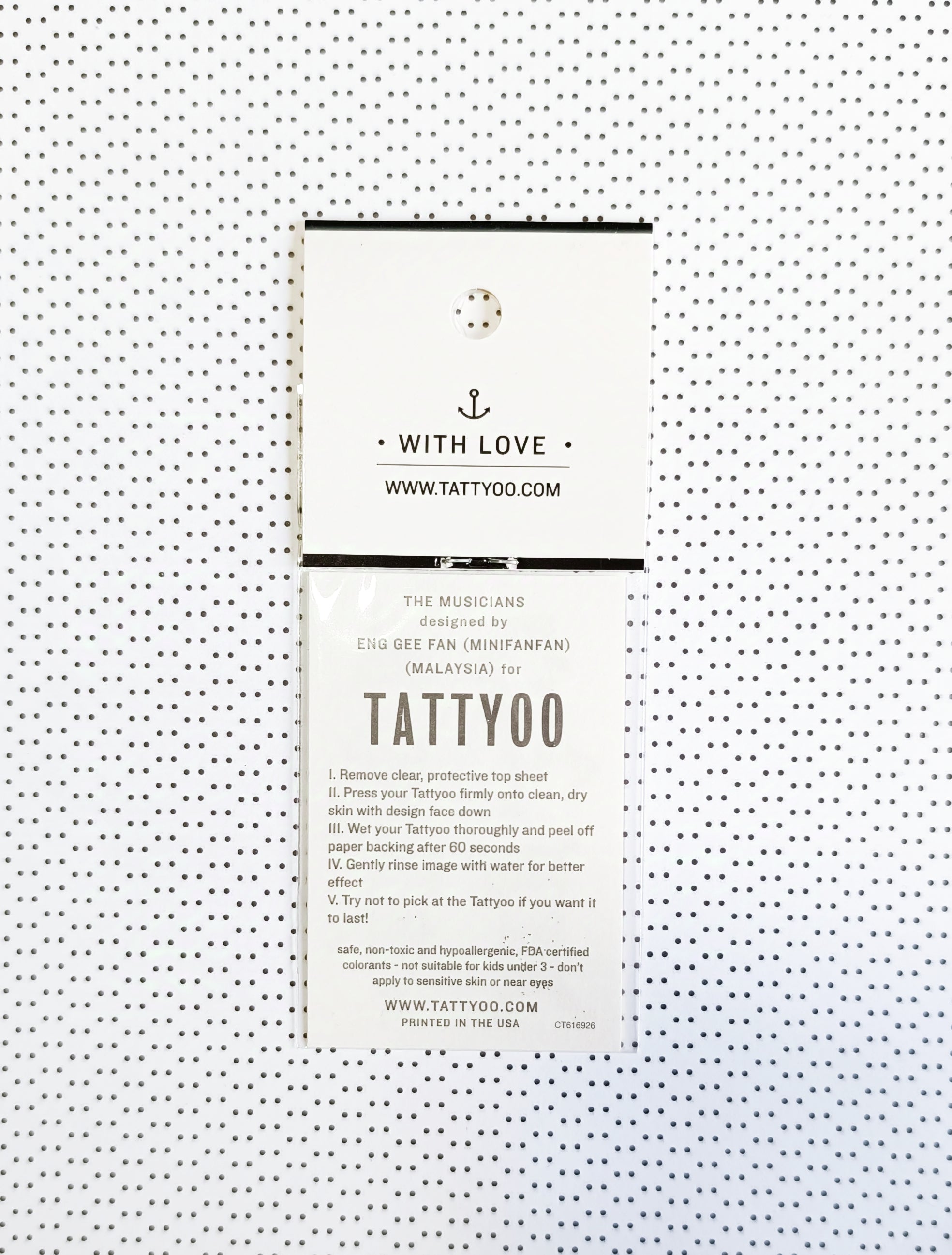 Set de 2 tatouages éphémères Musiciens